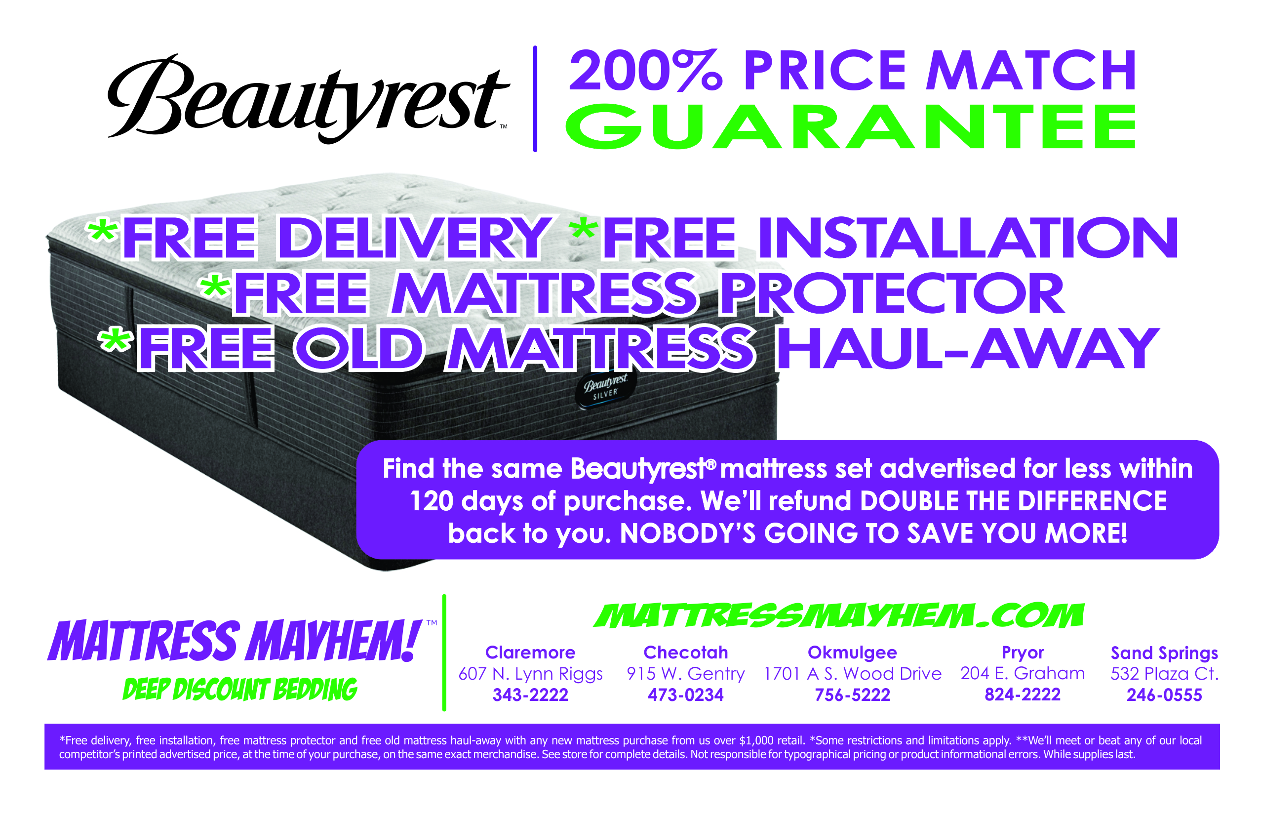 mattress mayhem flyer